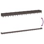 Jardinera con clavijas PP marrón 362,5x42,5x28,5 cm de vidaXL, Maceteros y jardineras - Ref: Foro24-368021, Precio: 97,21 €, ...