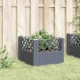 Jardinera con clavijas PP gris 43,5x43,5x43,5 cm de vidaXL, Maceteros y jardineras - Ref: Foro24-368009, Precio: 26,18 €, Des...