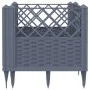 Jardinera con clavijas PP gris 43,5x43,5x43,5 cm de vidaXL, Maceteros y jardineras - Ref: Foro24-368009, Precio: 25,86 €, Des...