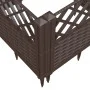 Jardinera con clavijas PP marrón 123,5x43,5x43,5 cm de vidaXL, Maceteros y jardineras - Ref: Foro24-368016, Precio: 54,87 €, ...