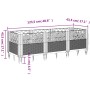 Jardinera con clavijas PP marrón 123,5x43,5x43,5 cm de vidaXL, Maceteros y jardineras - Ref: Foro24-368016, Precio: 55,72 €, ...