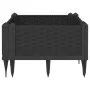 Jardinera con clavijas PP negro 42,5x42,5x28,5 cm de vidaXL, Maceteros y jardineras - Ref: Foro24-368002, Precio: 25,85 €, De...