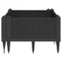 Planter with pegs PP black 42.5x42.5x28.5 cm by vidaXL, Pots and planters - Ref: Foro24-368002, Price: 25,85 €, Discount: %