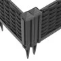 Planter with pegs PP black 42.5x42.5x28.5 cm by vidaXL, Pots and planters - Ref: Foro24-368002, Price: 25,85 €, Discount: %