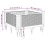 Planter with pegs PP black 42.5x42.5x28.5 cm by vidaXL, Pots and planters - Ref: Foro24-368002, Price: 25,85 €, Discount: %
