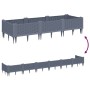 Jardinera con clavijas PP gris 125x40x28,5 cm de vidaXL, Maceteros y jardineras - Ref: Foro24-368014, Precio: 49,94 €, Descue...