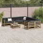 Juego de sofás de jardín 9 pzas madera de pino impregnada de vidaXL, Conjuntos de jardín - Ref: Foro24-3299369, Precio: 527,3...