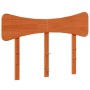 Cabecero de cama madera maciza de pino marrón cera 120 cm de vidaXL, Cabeceros y pies de cama - Ref: Foro24-844788, Precio: 3...