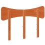 Cabecero de cama madera maciza de pino marrón cera 120 cm de vidaXL, Cabeceros y pies de cama - Ref: Foro24-844788, Precio: 3...