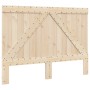 Estructura de cama con cabecero madera pino gris 140x200 cm de vidaXL, Camas y somieres - Ref: Foro24-3281564, Precio: 212,48...