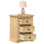 Mesita de noche Corona madera maciza de pino 53x39x66 cm de vidaXL, Mesitas de noche - Ref: Foro24-4005659, Precio: 91,43 €, ...