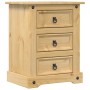 Mesita de noche Corona madera maciza de pino 53x39x66 cm de vidaXL, Mesitas de noche - Ref: Foro24-4005659, Precio: 91,43 €, ...