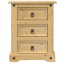 Mesita de noche Corona madera maciza de pino 53x39x66 cm de vidaXL, Mesitas de noche - Ref: Foro24-4005659, Precio: 91,43 €, ...