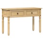 Mesa consola Corona madera maciza de pino 115x46x73 cm de vidaXL, Mesas auxiliares - Ref: Foro24-4005665, Precio: 105,85 €, D...