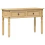 Mesa consola Corona madera maciza de pino 115x46x73 cm de vidaXL, Mesas auxiliares - Ref: Foro24-4005665, Precio: 104,22 €, D...