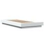 Estructura de cama con LED madera ingeniería blanco 90x190 cm de vidaXL, Camas y somieres - Ref: Foro24-3281147, Precio: 155,...
