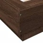 Bed frame with LED lights oak brown wood 100x200 cm by vidaXL, Beds and slatted bases - Ref: Foro24-3281118, Price: 159,94 €,...