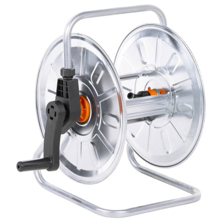 Carrete de pared para manguera de 50 m 1/2" acero de vidaXL, Soporte de manguera de jardín - Ref: Foro24-4005278, Precio: 69,...