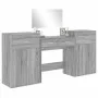 4-teiliges Waschtischset aus Holzwerkstoff in Sonoma-Grau von vidaXL, Schlafzimmermöbel-Sets - Ref: Foro24-3276530, Preis: 23...