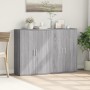 Aparadores 2 uds madera de ingeniería gris Sonoma 60x31x84 cm de vidaXL, Aparadores - Ref: Foro24-3276572, Precio: 161,38 €, ...