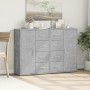 Aparadores 2 uds madera de ingeniería gris hormigón 60x31x84 cm de vidaXL, Aparadores - Ref: Foro24-3276591, Precio: 180,35 €...