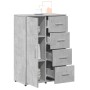 Aparadores 2 uds madera de ingeniería gris hormigón 60x31x84 cm de vidaXL, Aparadores - Ref: Foro24-3276591, Precio: 180,35 €...