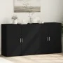 Aparadores 2 unidades madera de ingeniería negro 79x38x80 cm de vidaXL, Aparadores - Ref: Foro24-3276603, Precio: 186,33 €, D...