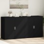 Aparadores 2 unidades madera de ingeniería negro 79x38x80 cm de vidaXL, Aparadores - Ref: Foro24-3276603, Precio: 188,55 €, D...