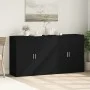 Aparadores 2 unidades madera de ingeniería negro 79x38x80 cm de vidaXL, Aparadores - Ref: Foro24-3276603, Precio: 186,33 €, D...