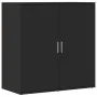 Aparadores 2 unidades madera de ingeniería negro 79x38x80 cm de vidaXL, Aparadores - Ref: Foro24-3276603, Precio: 186,33 €, D...