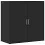 Aparadores 2 unidades madera de ingeniería negro 79x38x80 cm de vidaXL, Aparadores - Ref: Foro24-3276603, Precio: 188,55 €, D...