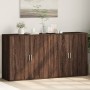 Aparadores 2 uds madera de ingeniería marrón roble 79x38x80 cm de vidaXL, Aparadores - Ref: Foro24-3276608, Precio: 167,19 €,...