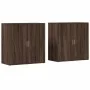 Sideboards 2 pcs oak brown engineered wood 79x38x80 cm by vidaXL, Sideboards - Ref: Foro24-3276608, Price: 164,58 €, Discount: %