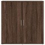 Aparadores 2 uds madera de ingeniería marrón roble 79x38x80 cm de vidaXL, Aparadores - Ref: Foro24-3276608, Precio: 167,19 €,...