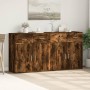 Aparadores 2 uds madera de ingeniería roble ahumado 79x38x80 cm de vidaXL, Aparadores - Ref: Foro24-3276620, Precio: 197,24 €...