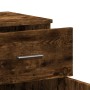 Aparadores 2 uds madera de ingeniería roble ahumado 79x38x80 cm de vidaXL, Aparadores - Ref: Foro24-3276620, Precio: 197,24 €...