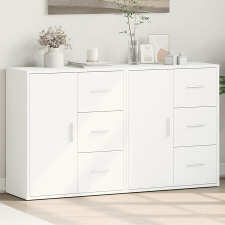 Aparador de madera de ingeniería 2 uds blanco 60x31x70 cm de vidaXL, Aparadores - Ref: Foro24-3276553, Precio: 163,23 €, Desc...
