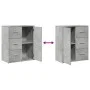 Aparador de madera de ingeniería 2 uds gris Sonoma 60x31x70 cm de vidaXL, Aparadores - Ref: Foro24-3276558, Precio: 158,29 €,...