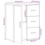 Aparador de madera de ingeniería 2 uds gris Sonoma 60x31x70 cm de vidaXL, Aparadores - Ref: Foro24-3276558, Precio: 158,29 €,...