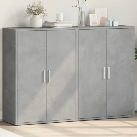Sideboards 2 Stück betongraues Holzwerkstoff 60x31x84 cm von vidaXL, Sideboards - Ref: Foro24-3276570, Preis: 127,79 €, Rabat...