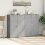 Aparadores 2 uds madera de ingeniería gris hormigón 60x31x84 cm de vidaXL, Aparadores - Ref: Foro24-3276570, Precio: 129,66 €...