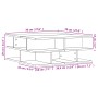 Mesa de centro madera de ingeniería blanco 70x70x29 cm de vidaXL, Mesas de centro - Ref: Foro24-840744, Precio: 60,37 €, Desc...