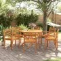 Sillas de jardín 6 uds madera maciza de acacia 59x55x85 cm de vidaXL, Sillas de jardín - Ref: Foro24-3216304, Precio: 357,37 ...