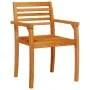 Sillas de jardín 6 uds madera maciza de acacia 59x55x85 cm de vidaXL, Sillas de jardín - Ref: Foro24-3216304, Precio: 357,37 ...
