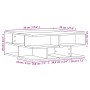 Mesa de centro madera de ingeniería roble Sonoma 70x70x29 cm de vidaXL, Mesas de centro - Ref: Foro24-840746, Precio: 72,22 €...