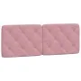 Pink velvet padded headboard 120 cm by vidaXL, Headboards and footboards - Ref: Foro24-374725, Price: 65,49 €, Discount: %