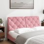 Cabecero de cama acolchado terciopelo rosa 120 cm de vidaXL, Cabeceros y pies de cama - Ref: Foro24-374725, Precio: 66,62 €, ...