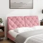 Pink velvet padded headboard 120 cm by vidaXL, Headboards and footboards - Ref: Foro24-374725, Price: 65,49 €, Discount: %