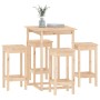 Set de bar 5 piezas madera maciza de pino de vidaXL, muebles para cocinas y comedores - Ref: Foro24-3124737, Precio: 279,63 €...