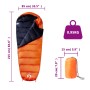 Saco de dormir tipo momia de camping para adultos 3 estaciones de vidaXL, Sacos de dormir - Ref: Foro24-94468, Precio: 37,21 ...
